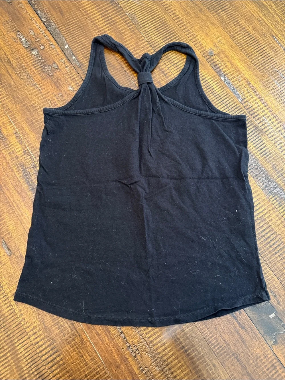 The Children's Place Black Tank Top with Gold Patterned Heart